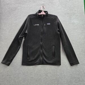 Patagonia Women Jacket M Black Better Sweater Long Sleeve Polyester Logo